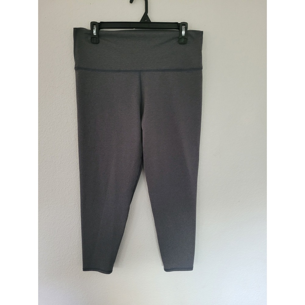 Aerie Chill Play Move‎ Gray Heathered High Waisted Activewear Leggings XL #P3